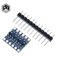 1 pces ótimo it 4 canais iic i2c lógica conversor de nível bi-direcional módulo 5 v a 3.3 v para arduino