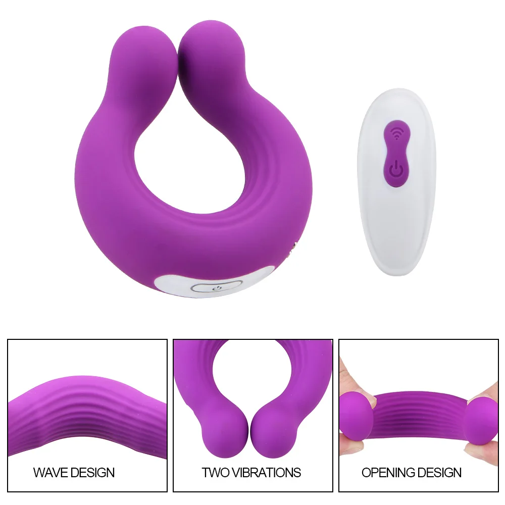 Cock Vibrator Ring Clitoris Stimulator Massager Vibrator Sex Toys Couple 9 Speeds Penis Clitoral Stimulation