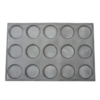 

HOT-Baking Silicone Hamburger Bread Forms Perforated Bakery Molds Non Stick Baking Sheets Fit Half Pan Size Baking Mold