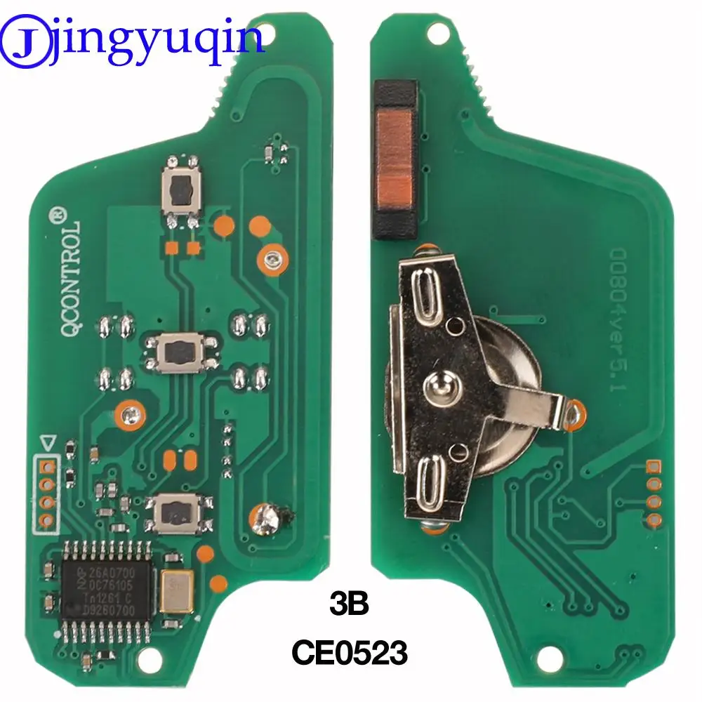 Remote key circuit board for Citroen C2 C4 C5 C6 Picasso for Peugeot 207 307 308 407 607 ASK/FSK CE0523/CE0536 key case car key shell car remote key car key key shell