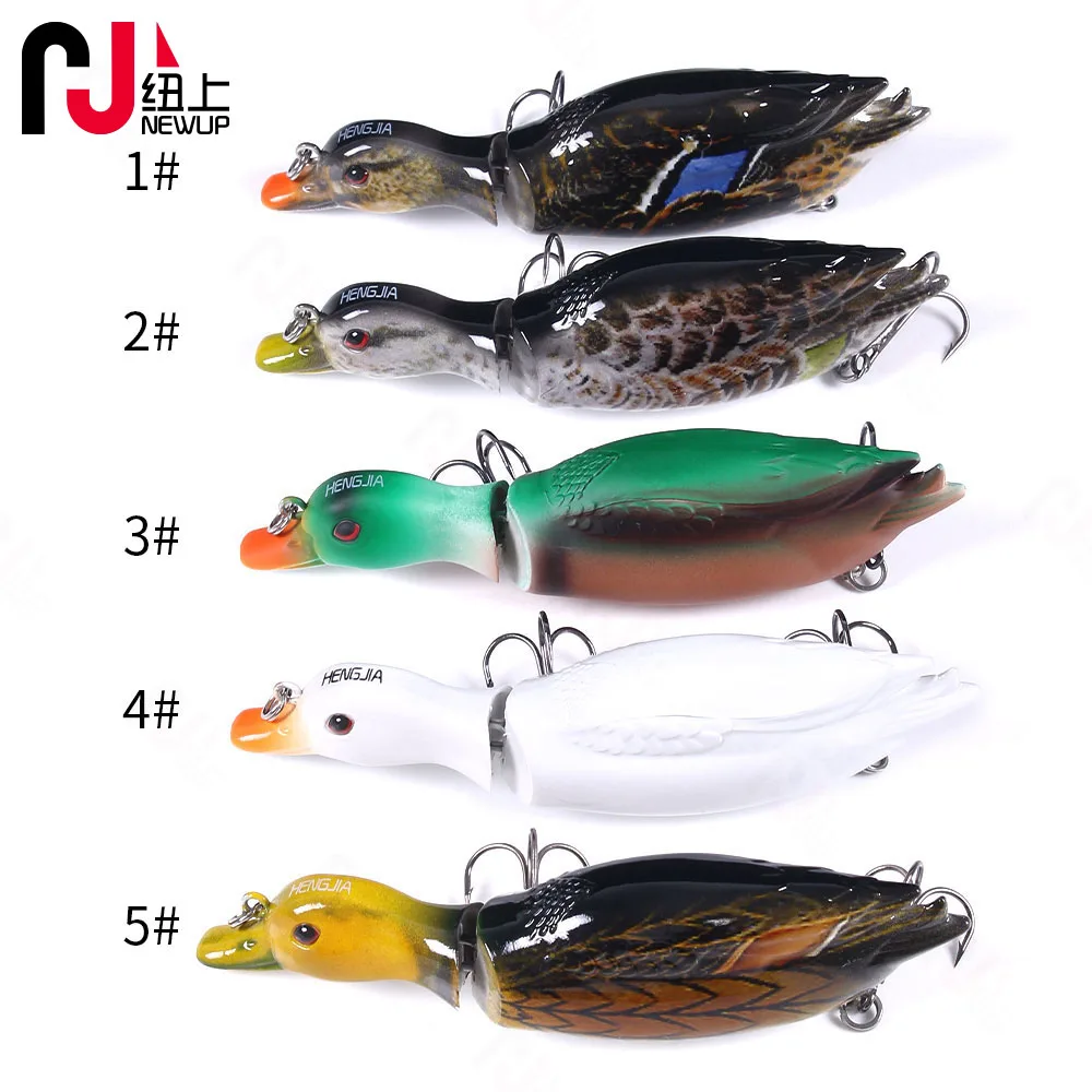 NEWUP 1PCS Duck Fishing Lures 13cm 35g jointed swimbait Wobblers For Pike  Fishing Artificial Hard Bait Cranks