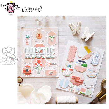 

Piggy Craft metal cutting dies cut die mold Various shapes frame Scrapbook paper craft knife mould blade punch stencils dies