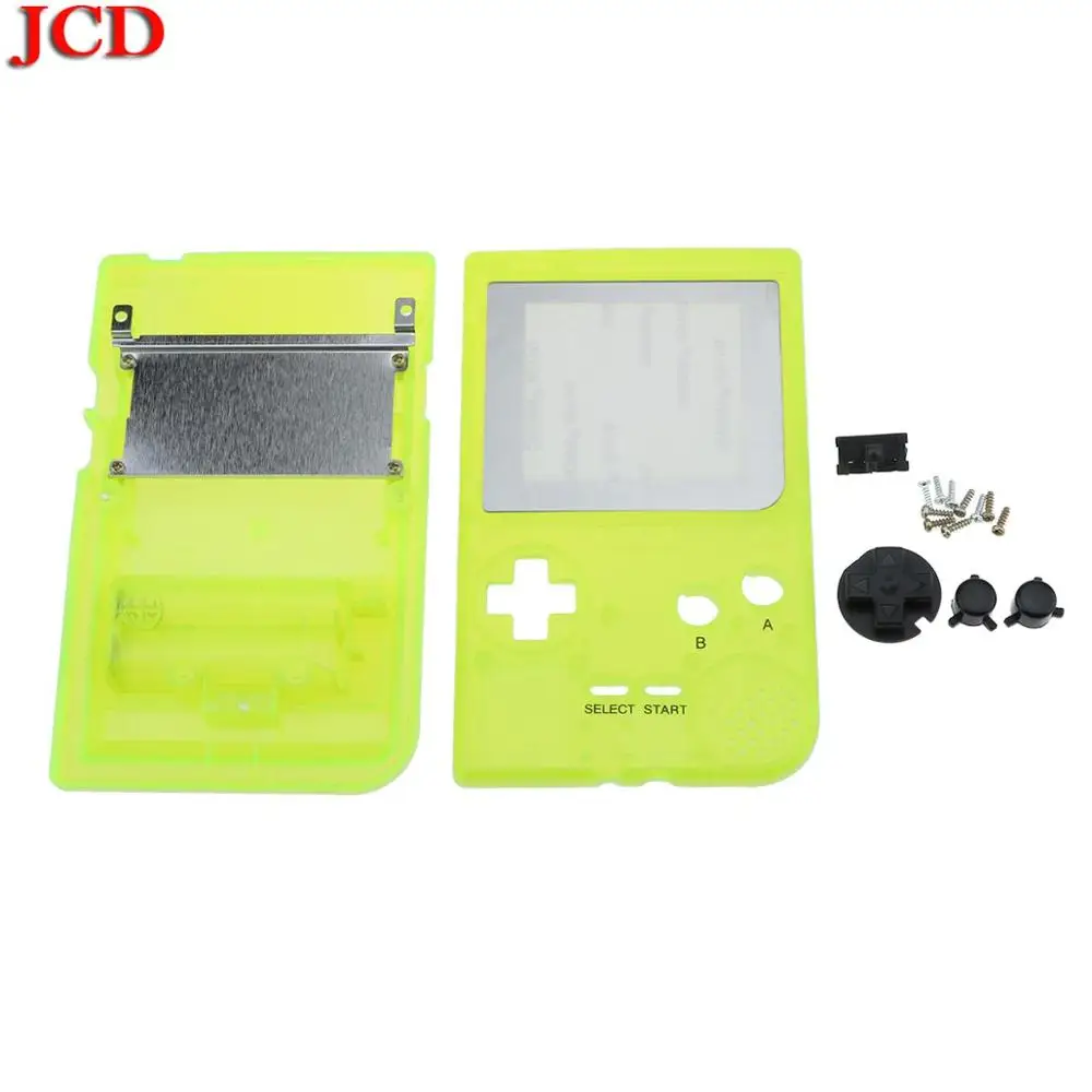 JCD высокое качество полный корпус оболочки кнопки мод Ремонт для nintendo для GameBoy карман Замена для GBP с кнопками - Цвет: No4 Luminous yellow