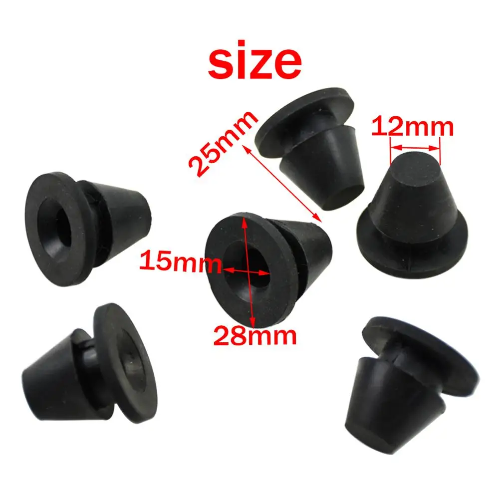 Motorcycle Rubber Side Cover Grommets 6pcs For Harley Touring Street Glide Electra Glide Road FLHR 1996-motorcycle side cover grommets