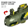 Mini RC Submarine 6CH high Speed Submarine SpeedBoat Remote Control Pigboat One Key diving boat 360degree turn around boat toys 3