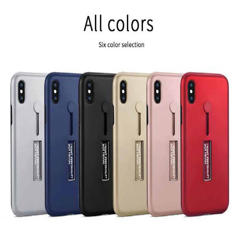 Case for Iphone 7 Xr 6s 6 8 Xs Max X Fashion Solid Color Loop Ring Phone Cases Plus Cover |