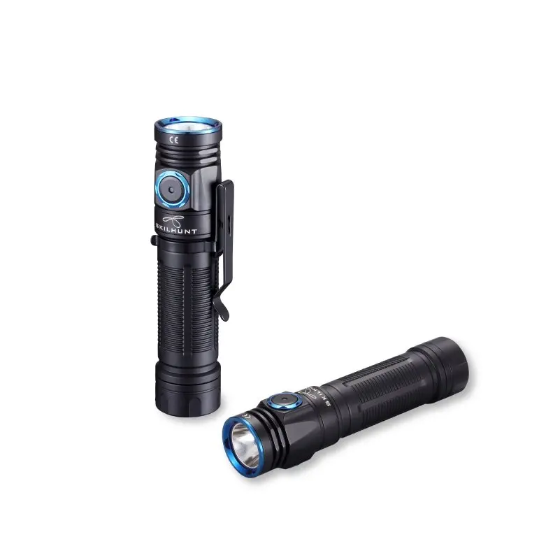 L2 LED Flashlight Editable Zoomable Light Torch Headlamp Magnet USB Rechargeable 