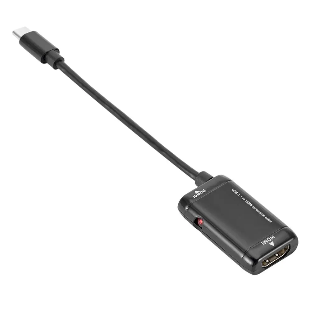 USB C к адаптеру HDMI 4K 1080P Тип 3 1 мужчина Женский кабель адаптер конвертер для MacBook MHL