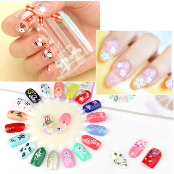 

50 pcs Nail Art Transfer Stickers 3D Design art Manicure Tips Decal Decorations high quality hot selling DIY