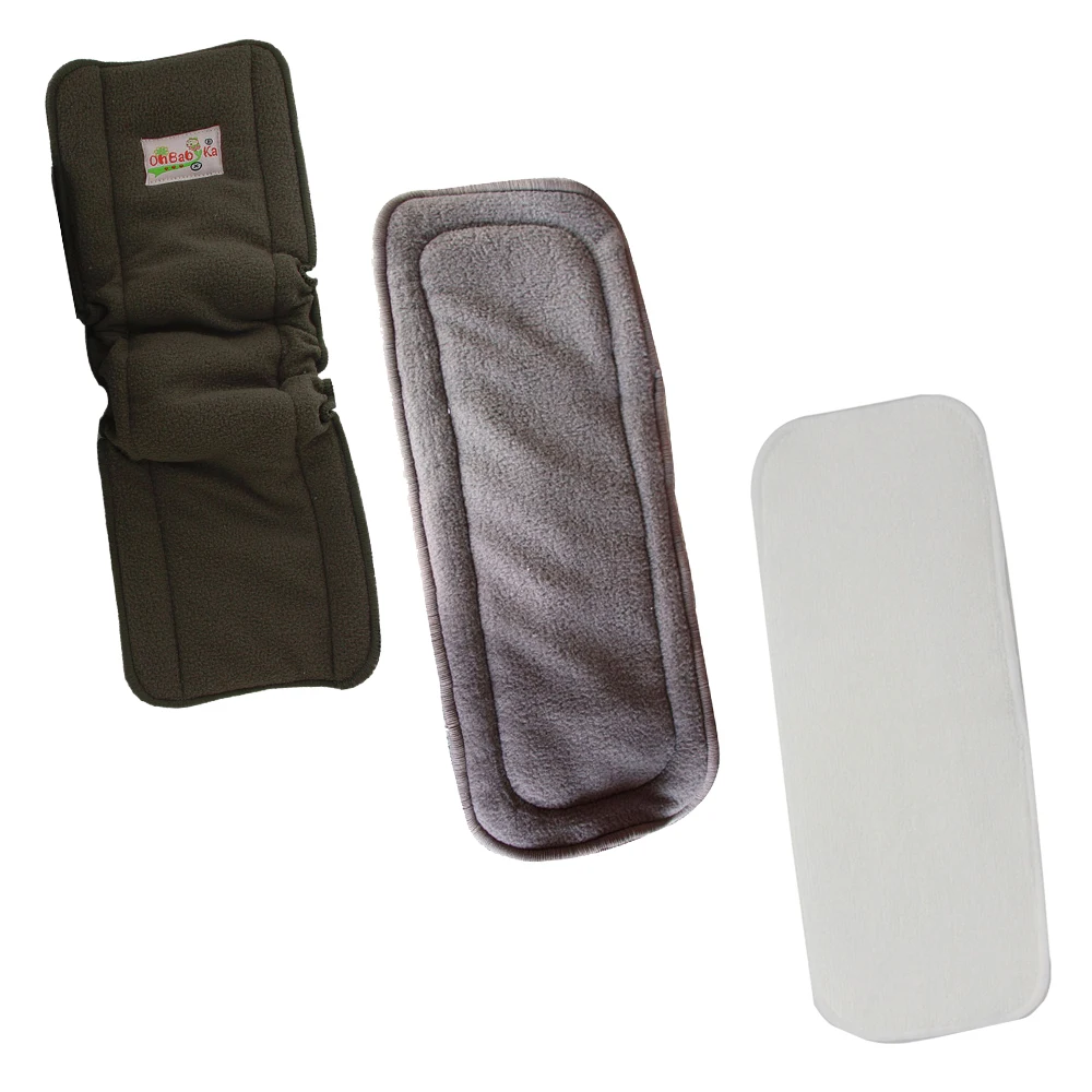 

Reusable Washable Inserts Boosters Liners For Real Pocket Cloth Nappy Diaper Cover Wrap Insert microfibre bamboo charcoal insert