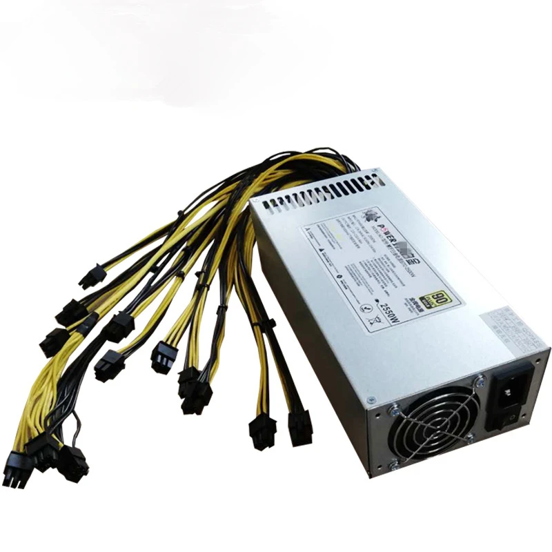 Блок питания для Ant платины 1U 2U 2400W Питание S9 T9+ A9 E9 DR3 Z1+ E11 E9.3 851 852 911 921 Питание одноканальный 2500W