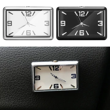

Auto Quartz Watch Automobile Interior Stick-On Clock Vehicle Dashboard Time Display Clock Decoration Ornament Car Accessories