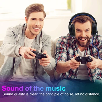 

Fashion Gaming Headset Earphone Wired Gamer Headphone Stereo Sound Headsets with Mic LED Light for Computer PC Gamer USB ONLENY