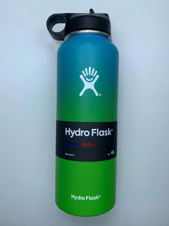 MIX5 MULTI-COLORS H-y-d-r-o F-l-a-s-k изолированные бутылки для воды из нержавеющей стали 18 унций/32 унций/40 унций широкий рот с соломенными крышками - Цвет: MIX5