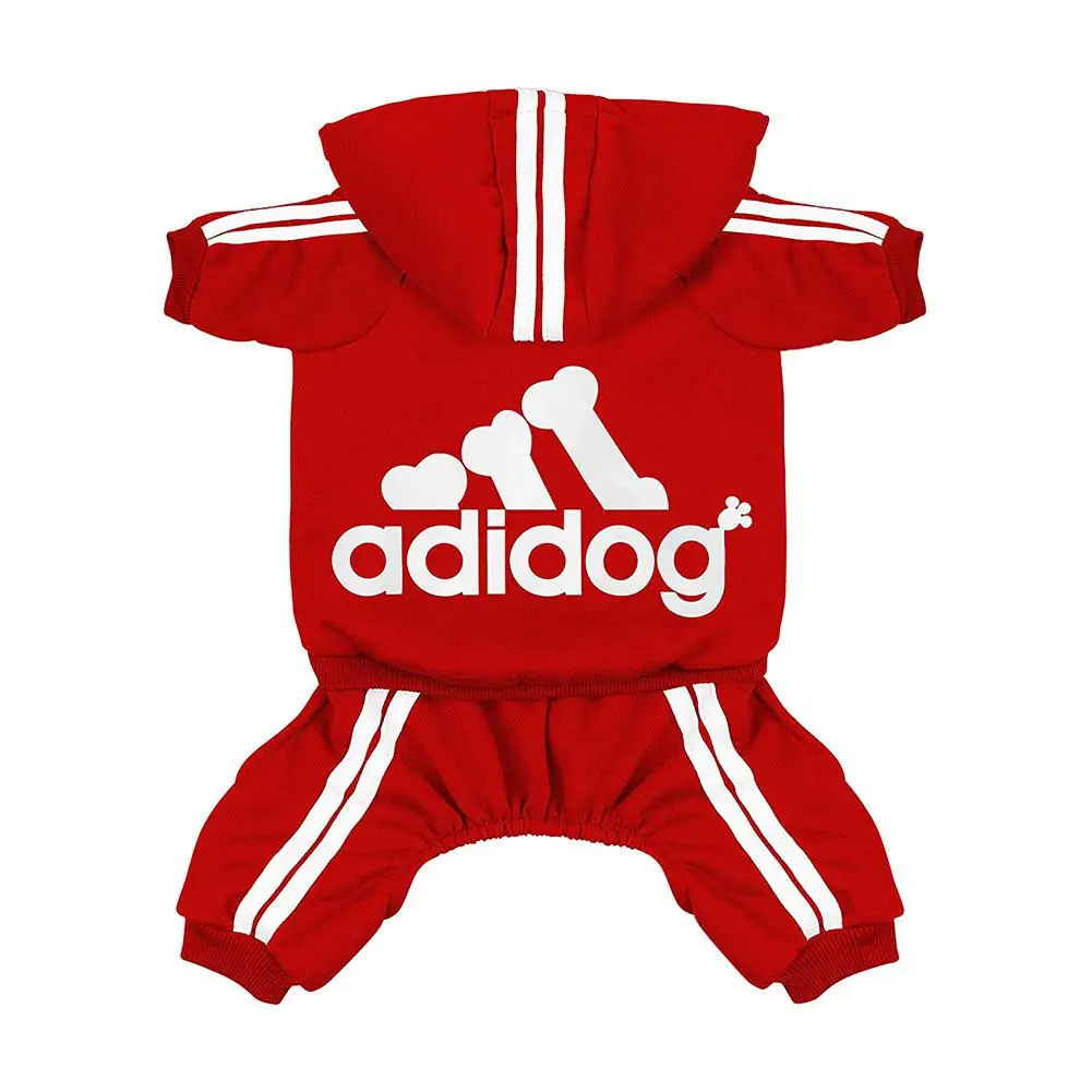DishyKooker Мода четыре ноги спортивный стиль свитер для домашних кошек собак осень зима Одежда - Цвет: red