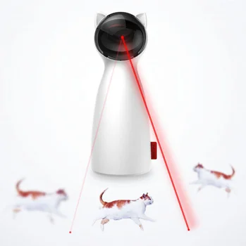 

Cat Interactive Toy LED Laser Funny Toy Auto Rotating Cat Exercise Training Entertaining Toy Multi-Angle Adjustable USB Charge