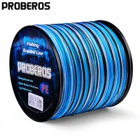 PROBERO 4&8 Braids Fishing Line 300-500-1000M Multifilament Weaves Line 10LB-100LB Wired PE Line for Bass Pike Fishing Tackle 1