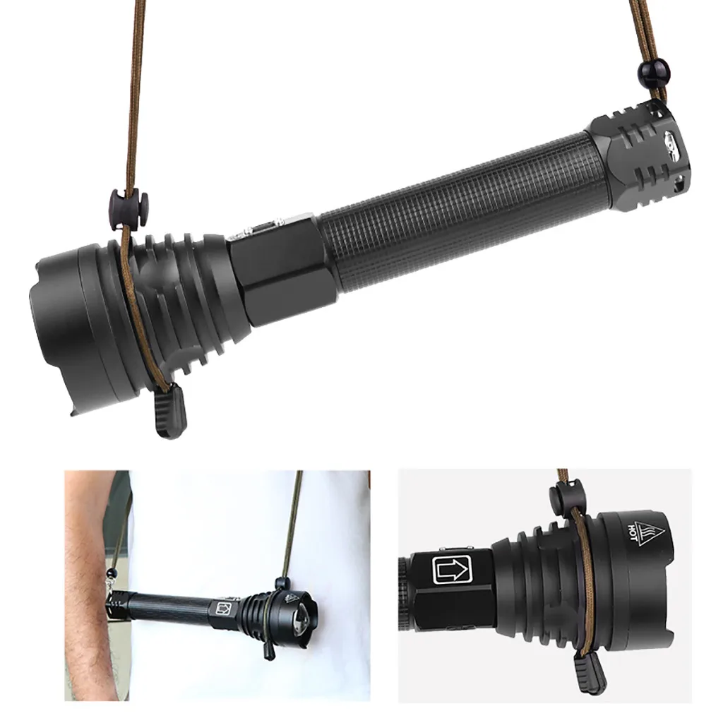 XHP90 светодиодная вспышка светильник масштабируемой зарядка через usb с зарядным Дисплей 2500LM фонарь на открытом воздухе для рыболова для ночной рыбалки фонарь светильник