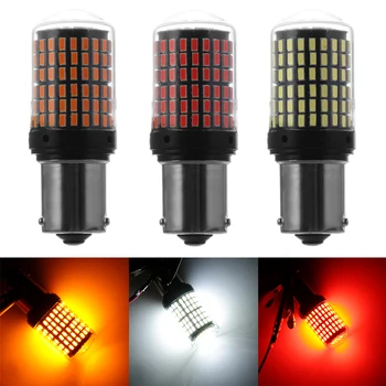 

12V-24V 144SMD 1156 BAU15S PY21W LED Turn Signal Lights Bulb No High-Flash High Quality Bright Car Turn Light