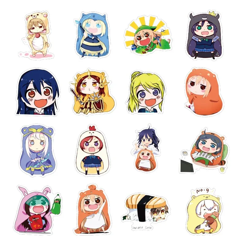 50 шт. Himouto Умару-тян наклейки для багажа ноутбука мотоцикла скейтборда велосипеда игрушка