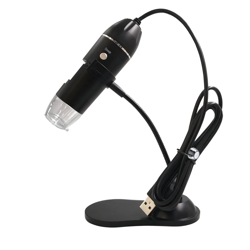 1000X HD Digital USB Microscope Handheld Portable Digital Microscope USB Interface Electron Microscopes with 8 LEDs with Bracket 6