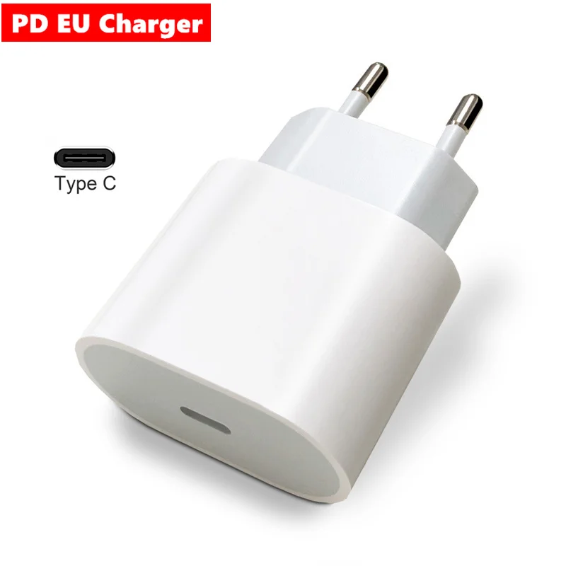 EU US Plug 20W PD USB-C Power Adapter Charger Fast Charger for iPhone 13 12 11 mini pro Ipad Google Pixel 6 5 4 3 2 ROG 5 3 2 65 watt charger mobile Chargers