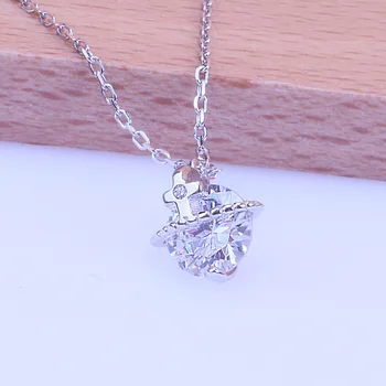 

MSWEIJIA 925 Sterling Silver Planet Zircon Pendant Necklace Stylish Simple Silver Necklace for Women