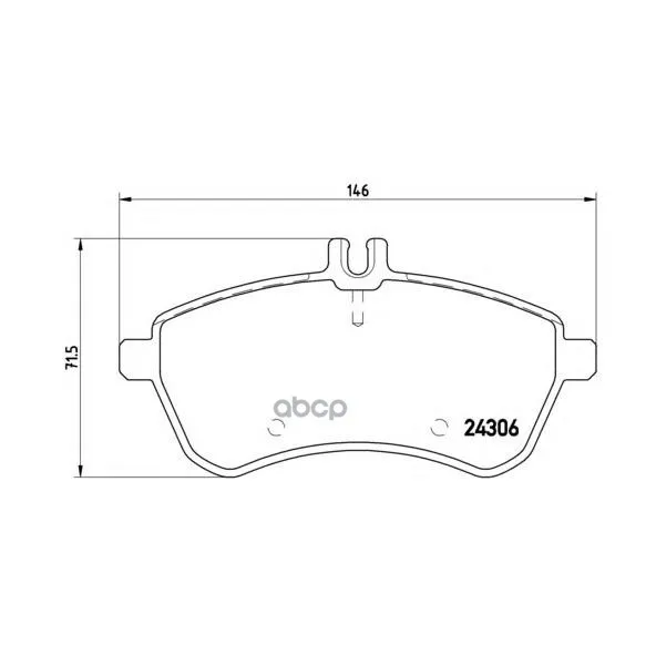 Колодки Тормозные Mercedes W204/W212 Передние Brembo P50067 Brembo арт. P50067