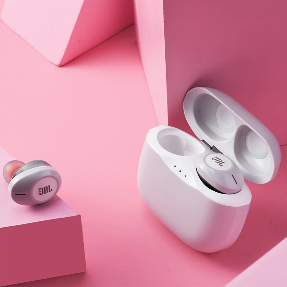 JBL T120TWS True Wireless Bluetooth Earphone TUNE 120 TWS Stereo Earbuds Bass Sound Headphone Sport Headset with Mic Charge Case