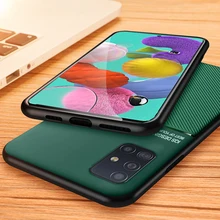 Coque de protection en cuir mat pour Samsung Galaxy, pour modèles A51, A71, note 10, 10plus, s10, S20 Ultra, S20 plus