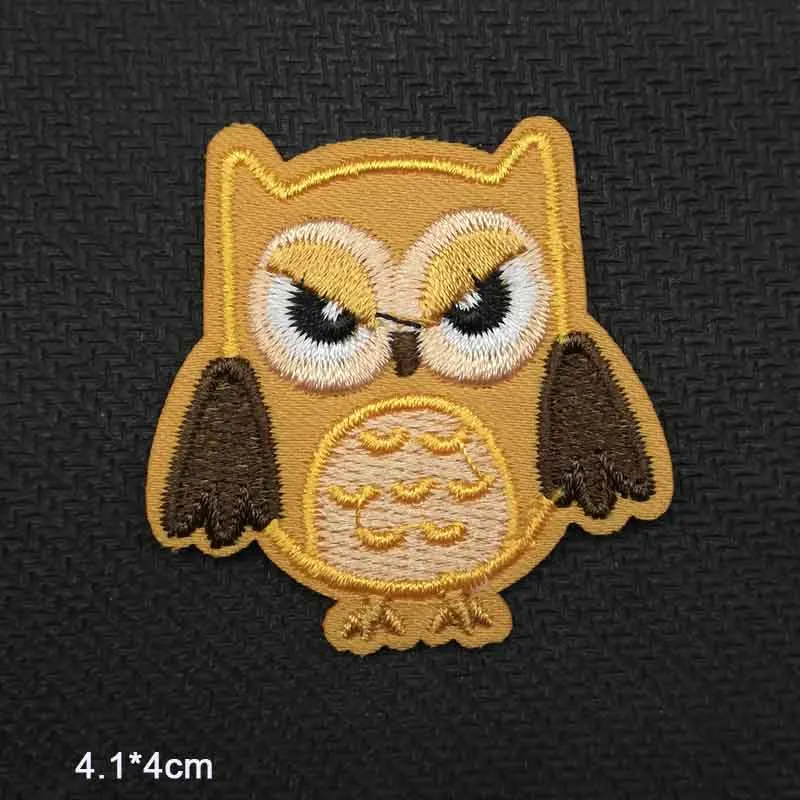 Cartoon Vogel Eule Schwarz Ball Eisen Auf Gestickte Kleidung Patches Für Kleidung Aufkleber Bekleidungs Großhandel – Detail 4