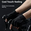 ROCKBROS Cycling Gloves Autumn Spring MTB Bike Gloves SBR Pad Half Finger Bicycle Goves Men Women Breathable Shockproof Gloves 4