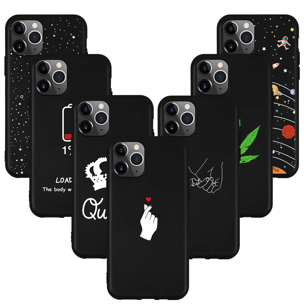 

For iPhone 11 Pro Max Case Soft TPU Matte Pattern Phone Cover For iphone 7 8 6 6s plus X XS MAX XR 10 11 Soft Silicone Case Capa
