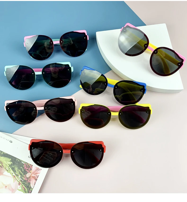 WarBlade Nuovi occhiali da sole polarizzati per bambini Moda TR90 Occhiali da sole flessibili in silicone per bambini Occhiali retrò per ragazzi e ragazze_voghion.com