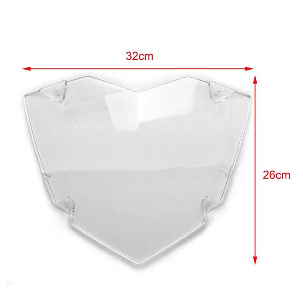 

Front Motorcycle Headlight cover Protection Accessories Set Transparent
