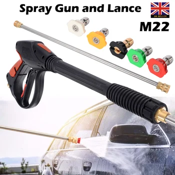 

Car Washer Sprayer For High Pressure Water Gun Lance Hose Wand 3000PSI Power Washing Care Machine Cleaning Nozzle