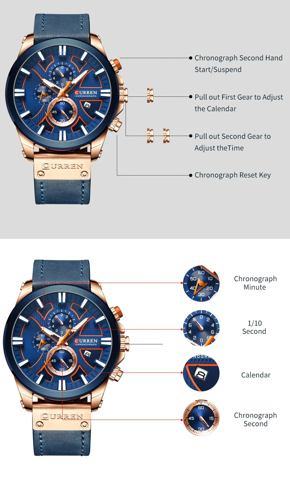 H156c6db246984d63aee0cd1ef523aa326 CURREN Brand Luxury Men Watch Leather Quartz Clock Fashion Chronograph Wristwatch Male Sport Military 8346 Relogio Masculino