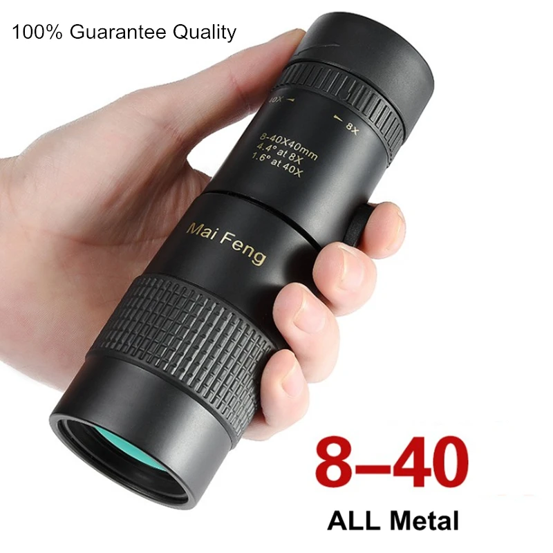 

All Metal High-quality High Power MaiFeng 8-40X40 Monocular HD BAK4 Professional Hunting Telescope Big Eyes for Bird Watching
