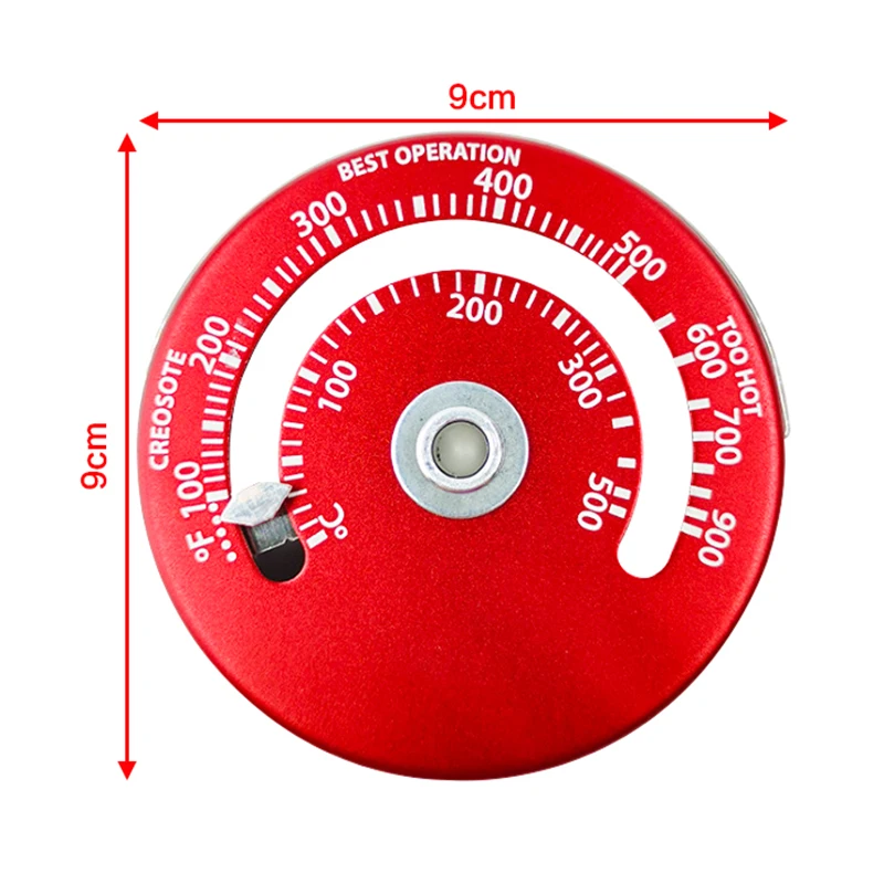Magnetic Stove Fan Fireplace Thermometer For Wood Log Burning Stove Fireplace Burner Fan Thermometer Tools
