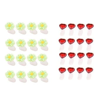 

16 PCS/SET Toe Silicone Separator Nail Art DIY Foot Finger Divider Care Foot Care Tools