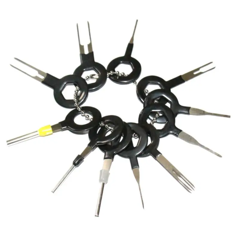 

11Pcs Car Terminal Removal Tool Kit Wire connector Pin Release Extractor Puller Needle Remove Tool U90C
