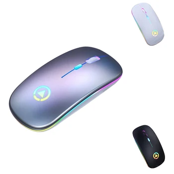 

YINDIAO Wireless Mouse Rechargeable Silent Mouse 2.4GHz USB Optical Ergonomic Mice LED Backlight Gaming Mouse