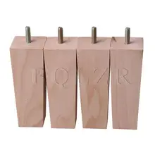 BQLZR 4 шт. 14 см бука деревянные ножки для мебели для Кабинета стул диванные ножки