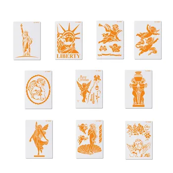 

Goddess Angel Pattern Cake Stencil Layering Plastic Stencils For DIY Scrapbooking Painting Drawing Stencils Template Cake Tool