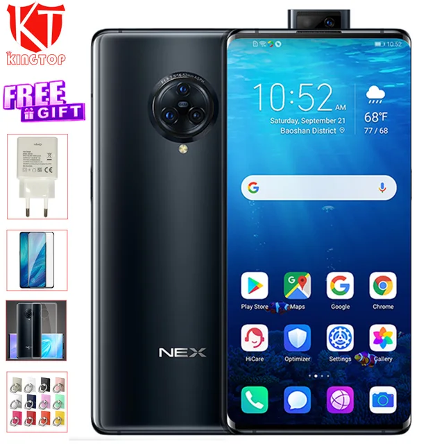 $US $659.99  Original vivo NEX 3 mobile phone 6.89 inch 8GB 128/256GB 4G&5G Snapdraon 855 Plus 64MP Rear camera 