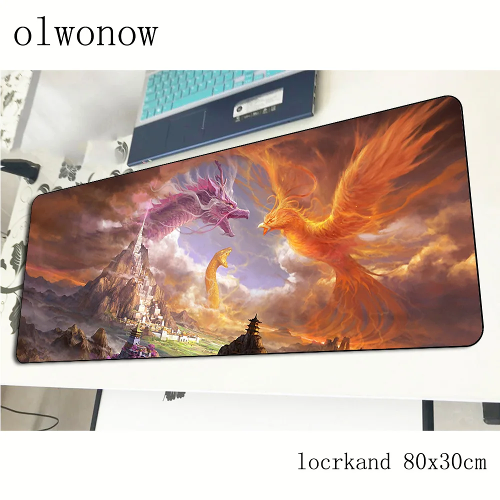 Коврик для мыши Fantasy Dragon эстетический компьютерный геймер коврик 800x300x2 мм padmouse Indie