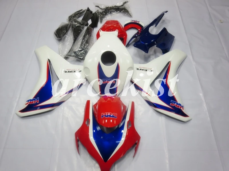 ABS литьевая форма мотоцикл обтекатели комплект Подходит для Honda CBR1000RR 08 09 10 11 2008-2011 набор кузова белый синий
