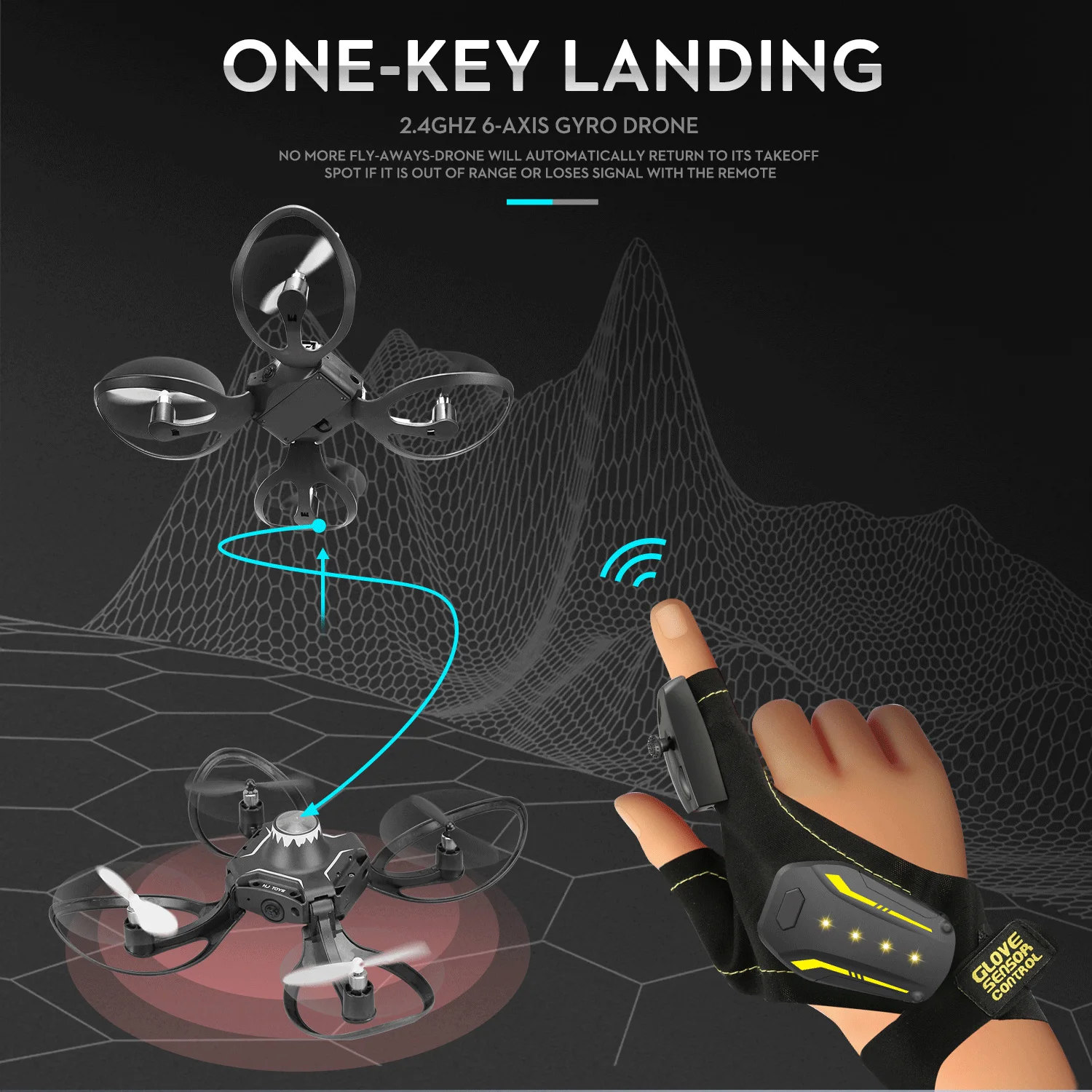 Перчатки управления RC вертолет мини волшебный Дрон камера Wi-Fi FPV жестов зондирования складной Квадрокоптер самолет Микро Карманный игрушечный Дрон