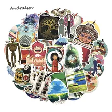 50 шт./компл. Miyazaki Hayao аниме-наклейки мультфильм Граффити наклейки для DIY багажа ноутбук холодильник мотоцикл автомобиль Pegatinas