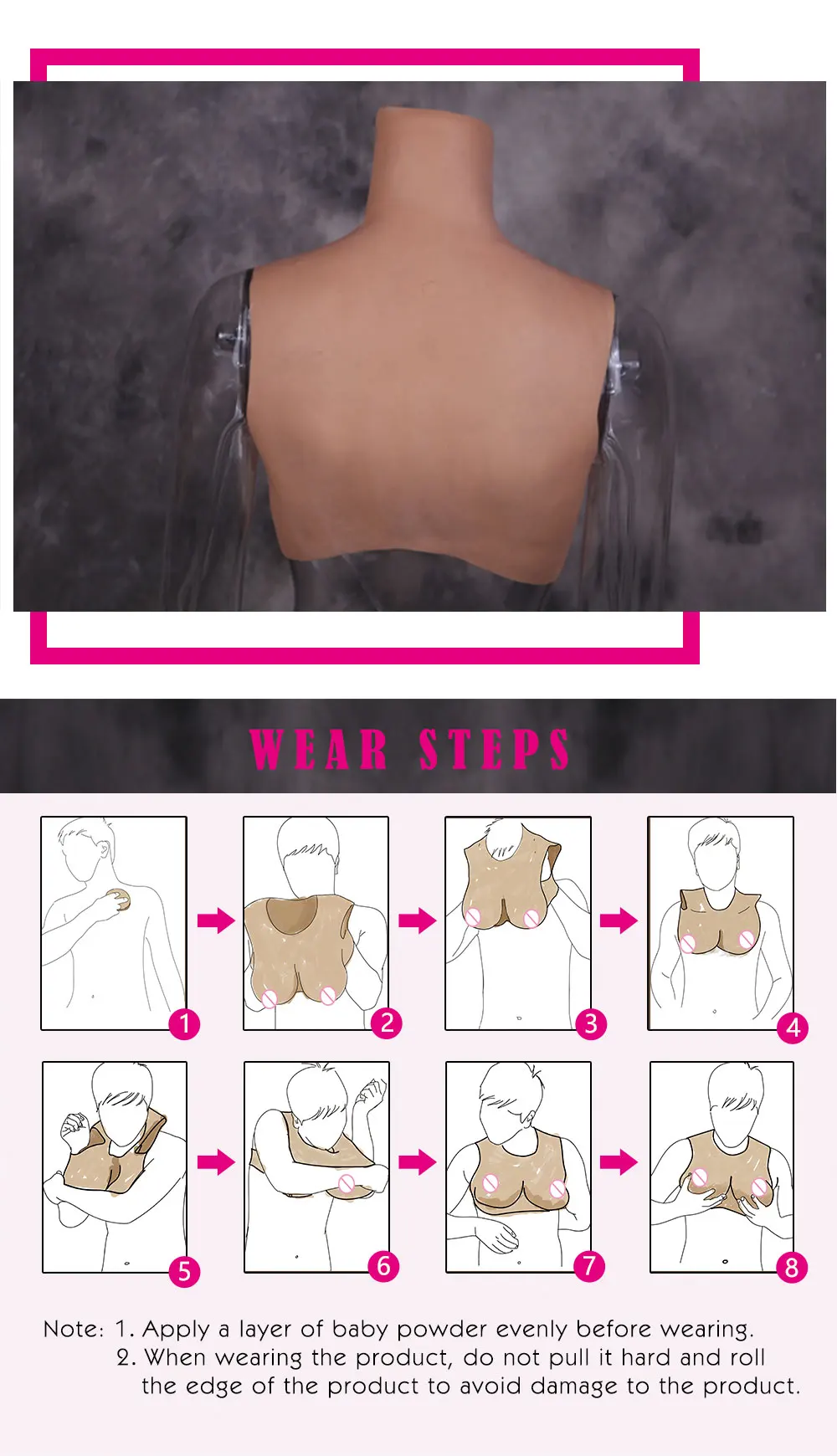 Eyung No Oil Realistic Sissy Fake Boobs Silicone Breast Forms Tits Mimi For Crossdresser Transvestite Mastectomy Artificial Bust (10)
